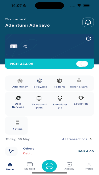 Tangkapan layar PayZilla by Ksmart