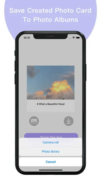 Zrzuty ekranu Phokad: Make Card-Styled Photo
