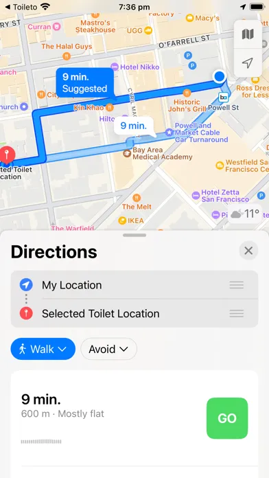 Capturas de tela do Toileto: Your Toilet Finder