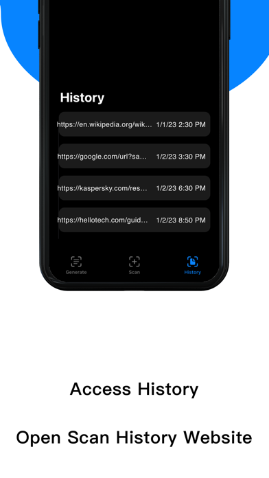 Tangkapan layar QR Code - Fast Scan/Generate