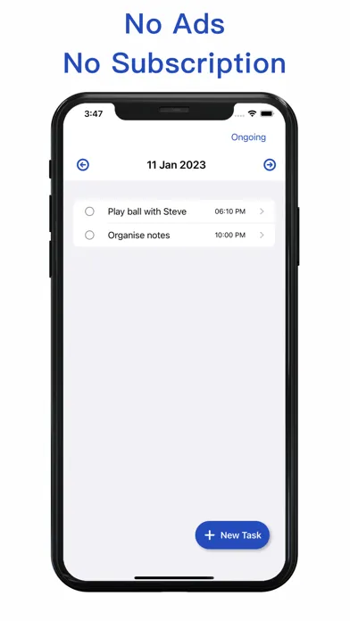 Zrzuty ekranu TODO - Daily Schedule Manager