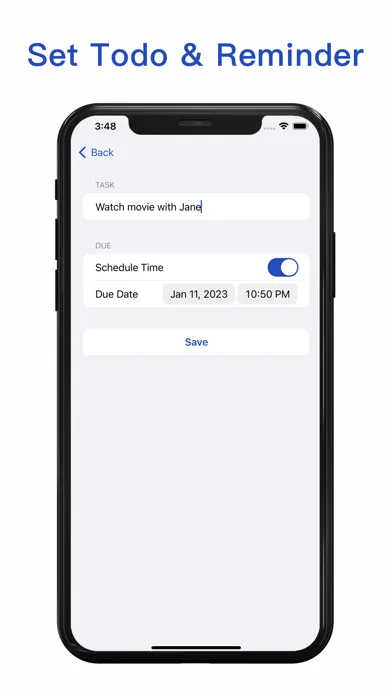 Zrzuty ekranu TODO - Daily Schedule Manager