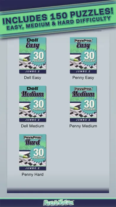 Penny Dell Jumbo Crosswords – Crossword Puzzles for Everyone! Screenshots