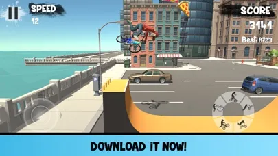Ảnh chụp màn hình của BMX Boss Flip
