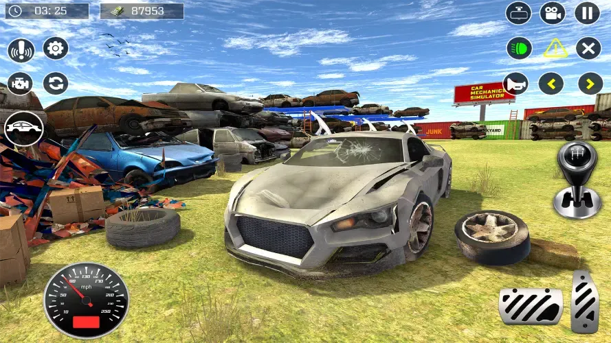 Zrzuty ekranu Car Test Junkyard Racing Game