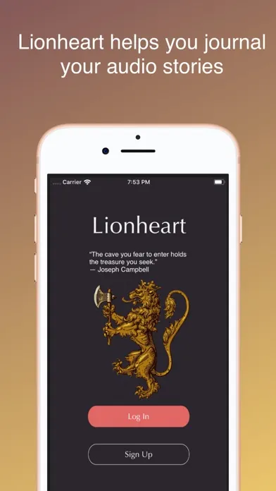 Lionheart - Record Your Story স্ক্রিনশট