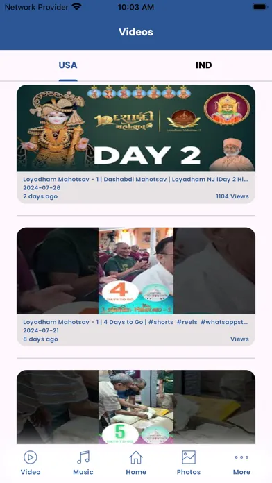 Capturas de tela do Loyadham Satsang