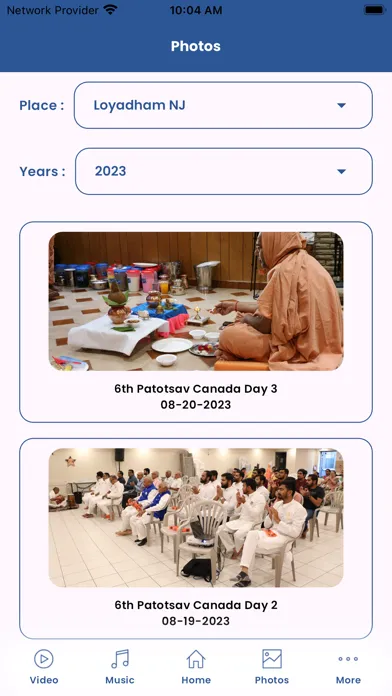 Capturas de tela do Loyadham Satsang