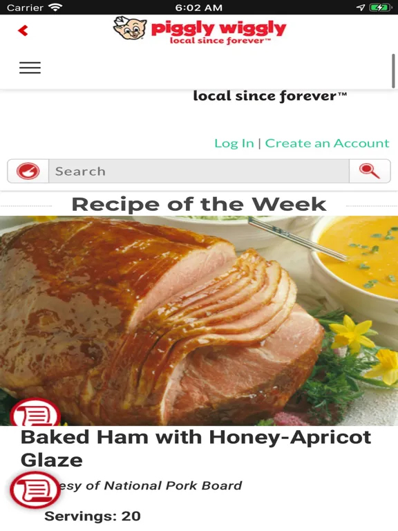 Capturas de tela do Piggly Wiggly LA South iPad 