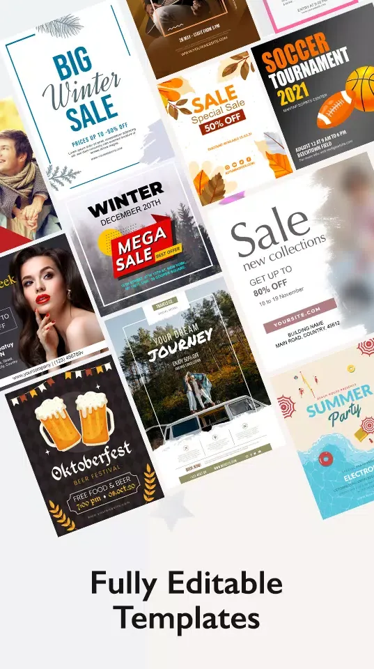 Poster Maker, Flyer Maker Ads Screenshots