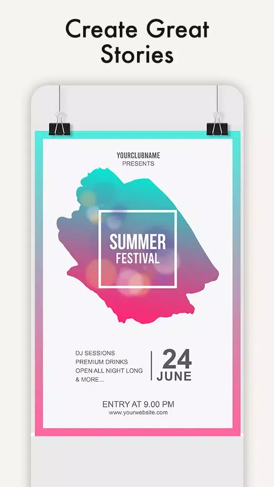 Poster Maker, Flyer Maker Ads Screenshots