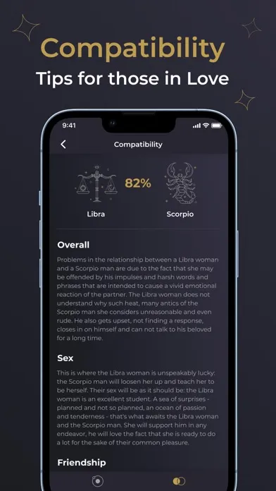 Capturas de tela do Daily Horoscopes Now