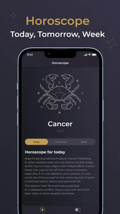 Capturas de tela do Daily Horoscopes Now