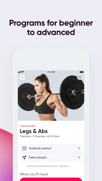 Tangkapan skrin Sweat: Fitness App For Women