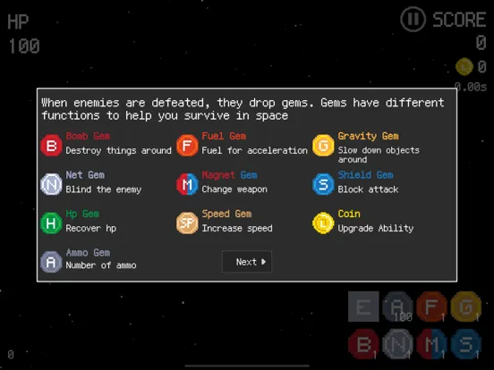 Space Escaper - Pixel Shooting iPad  스크린샷
