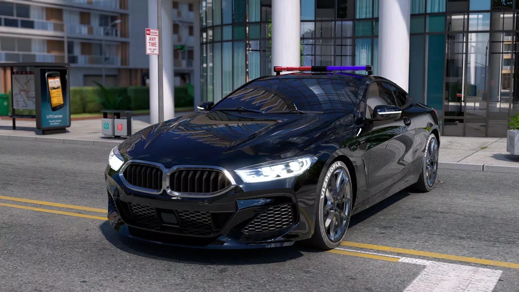 Tangkapan layar US Police Car Gangster 2023