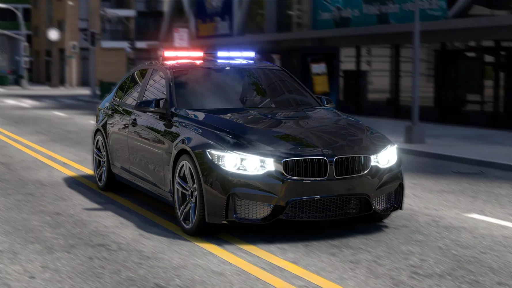 Tangkapan layar US Police Car Gangster 2023