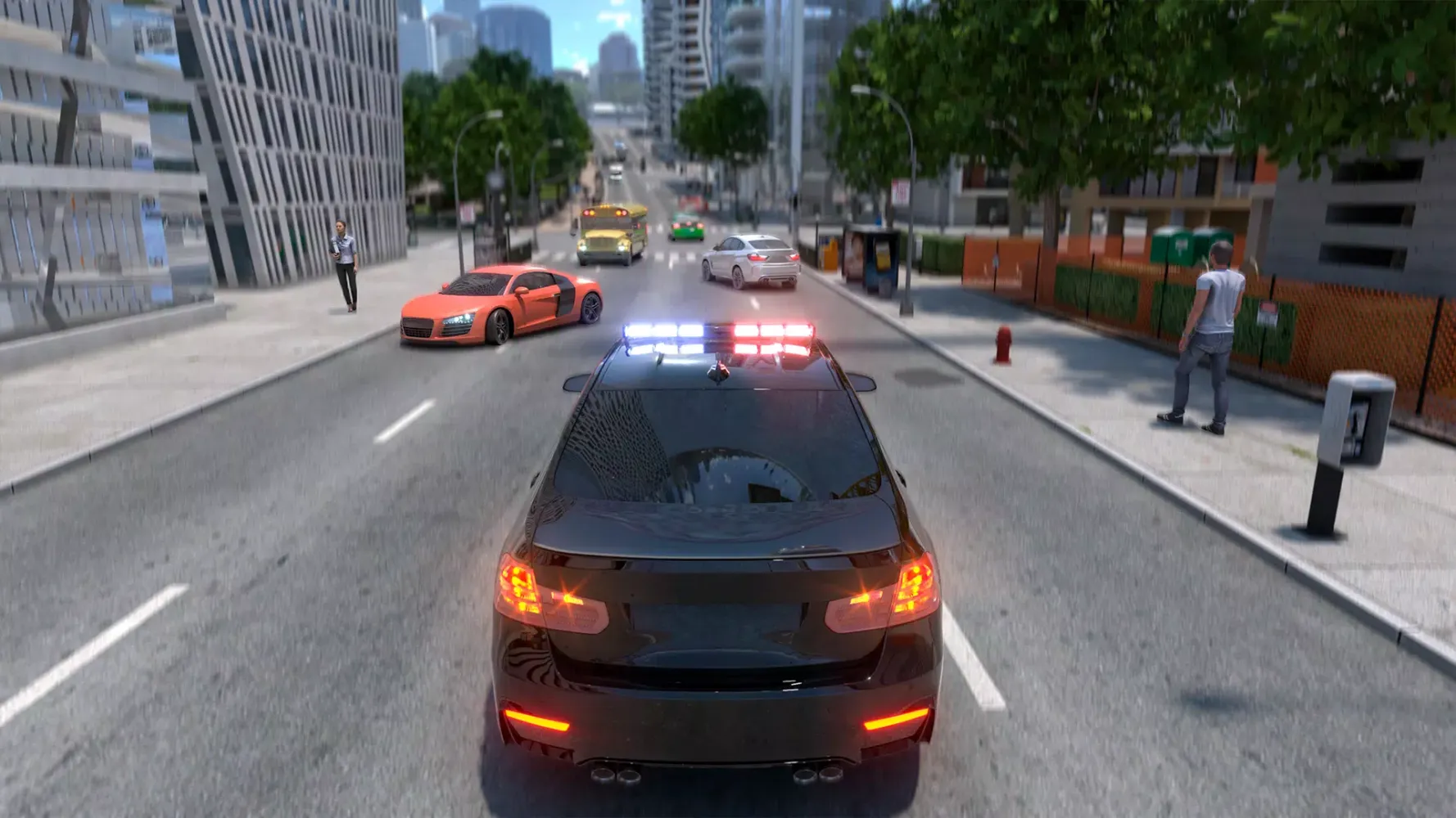 Tangkapan layar US Police Car Gangster 2023