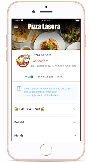 Zrzuty ekranu Pizza La Sera