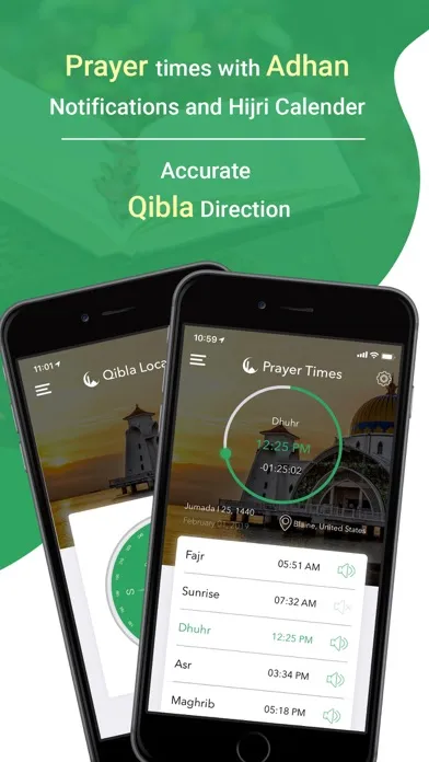 Muslim Directory: Qibla, Athan スクリーンショット