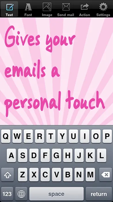 Handwritten email 스크린샷