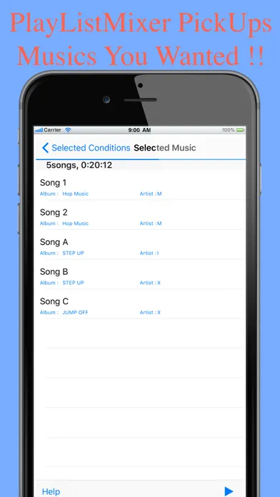 Play List Mixer ~The Easiest PlayList Maker~ স্ক্রিনশট