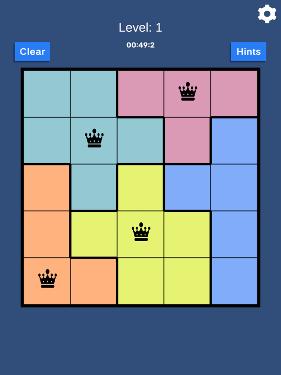 Ảnh chụp màn hình của Queens Puzzle iPad 