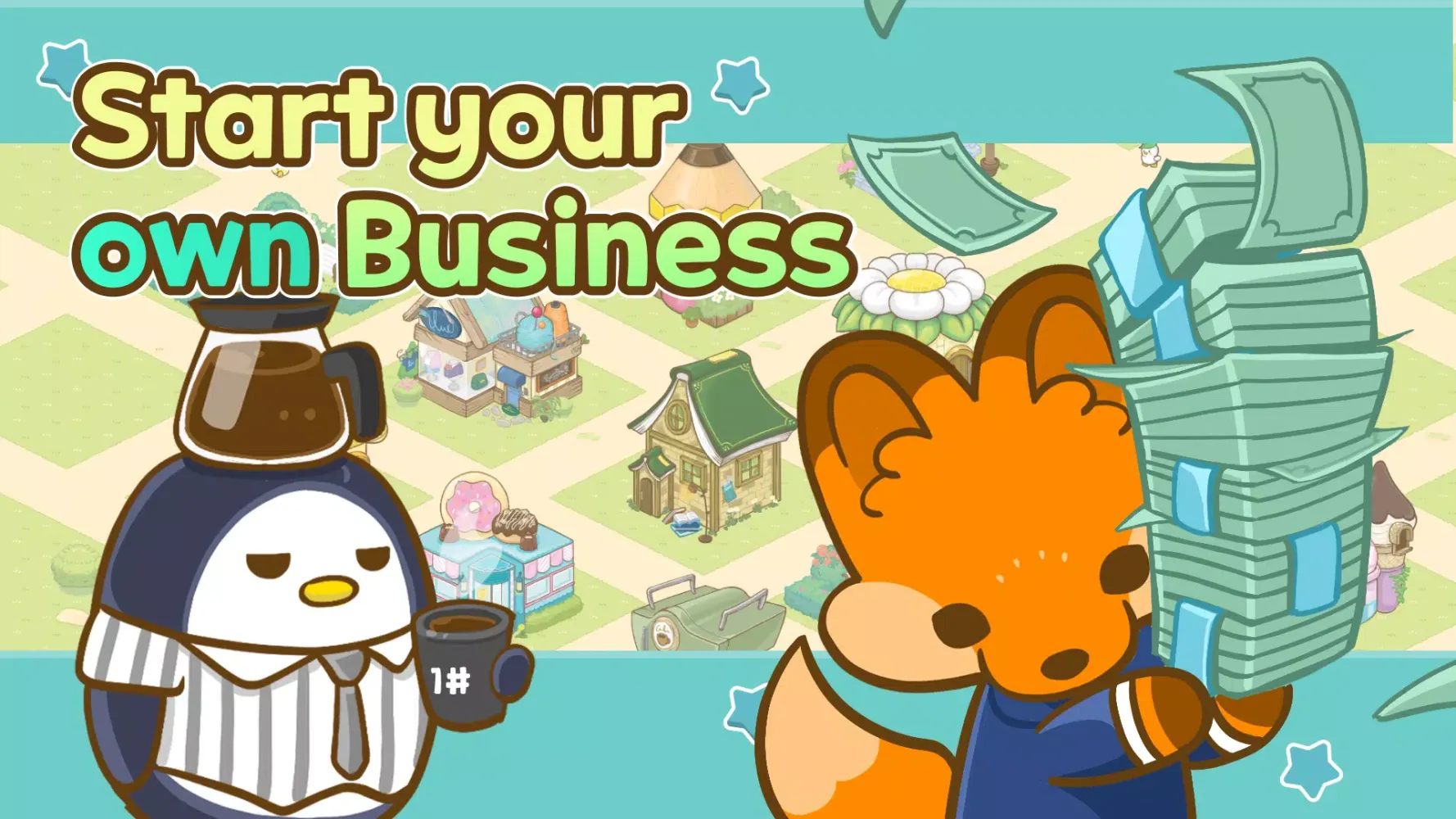 Biz and Town: Business Tycoon 스크린샷