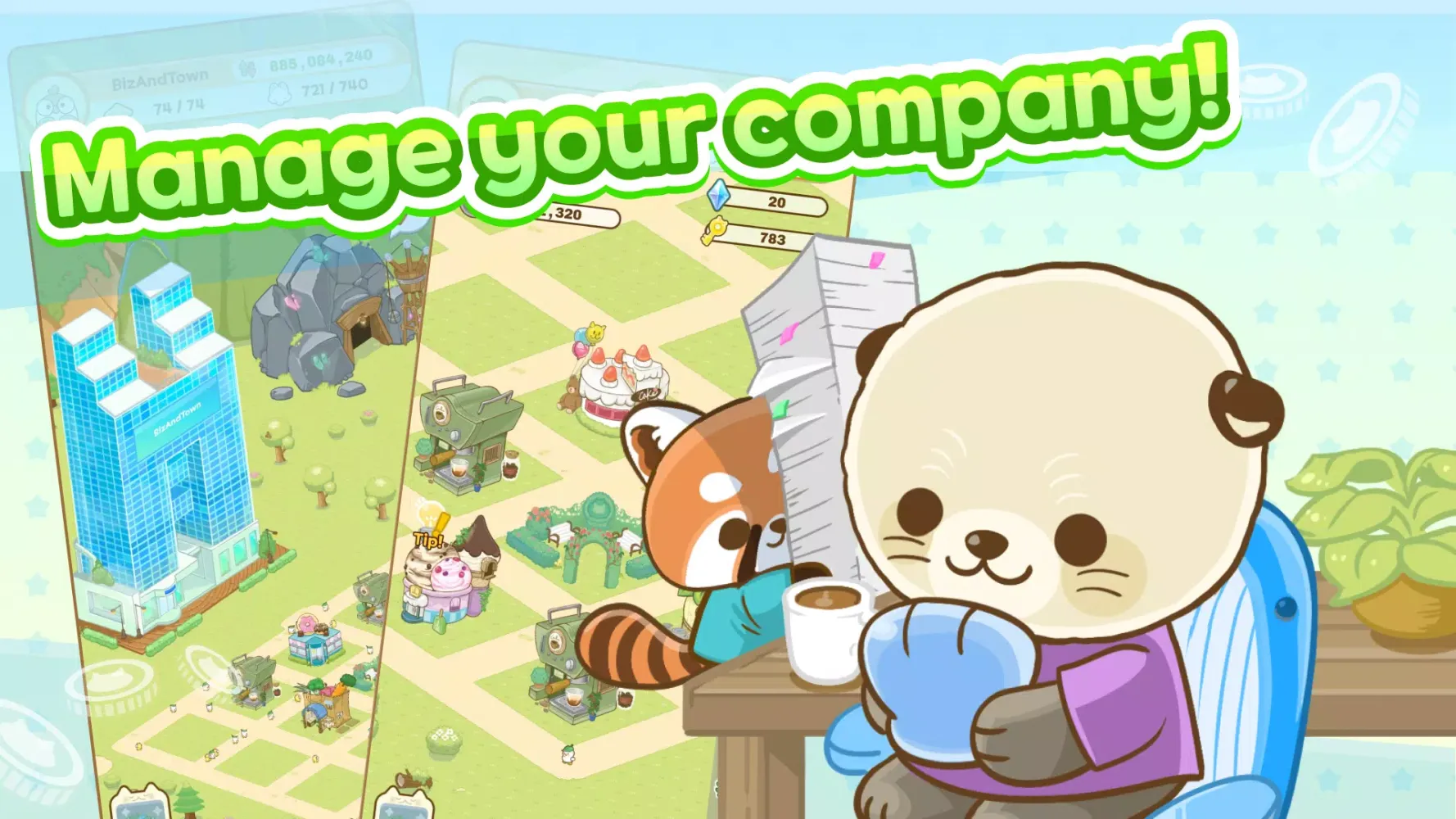 Biz and Town: Business Tycoon 스크린샷