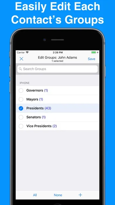 A2Z Contacts - Group Text App Screenshots