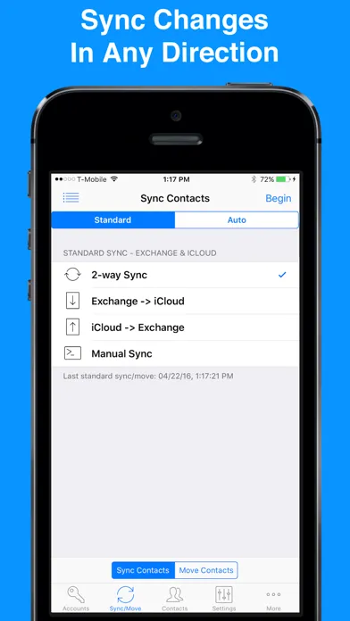Ảnh chụp màn hình của Contact Mover & Account Sync