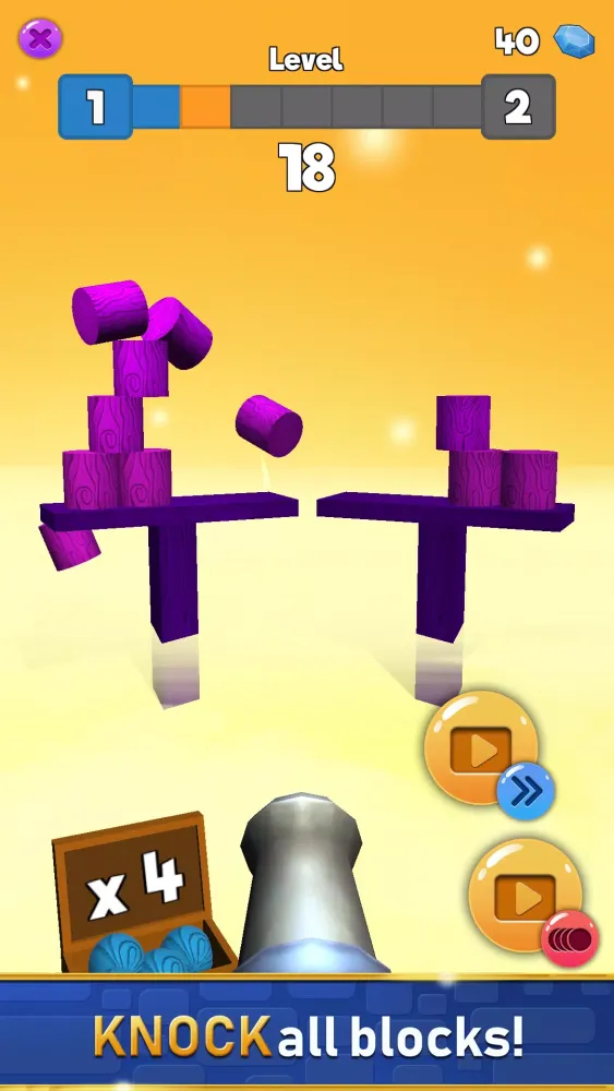 Tangkapan layar Knock Blocks - Ball Shooter 3D
