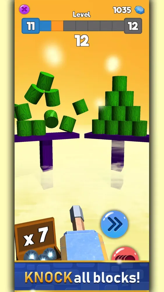 Tangkapan layar Knock Blocks - Ball Shooter 3D