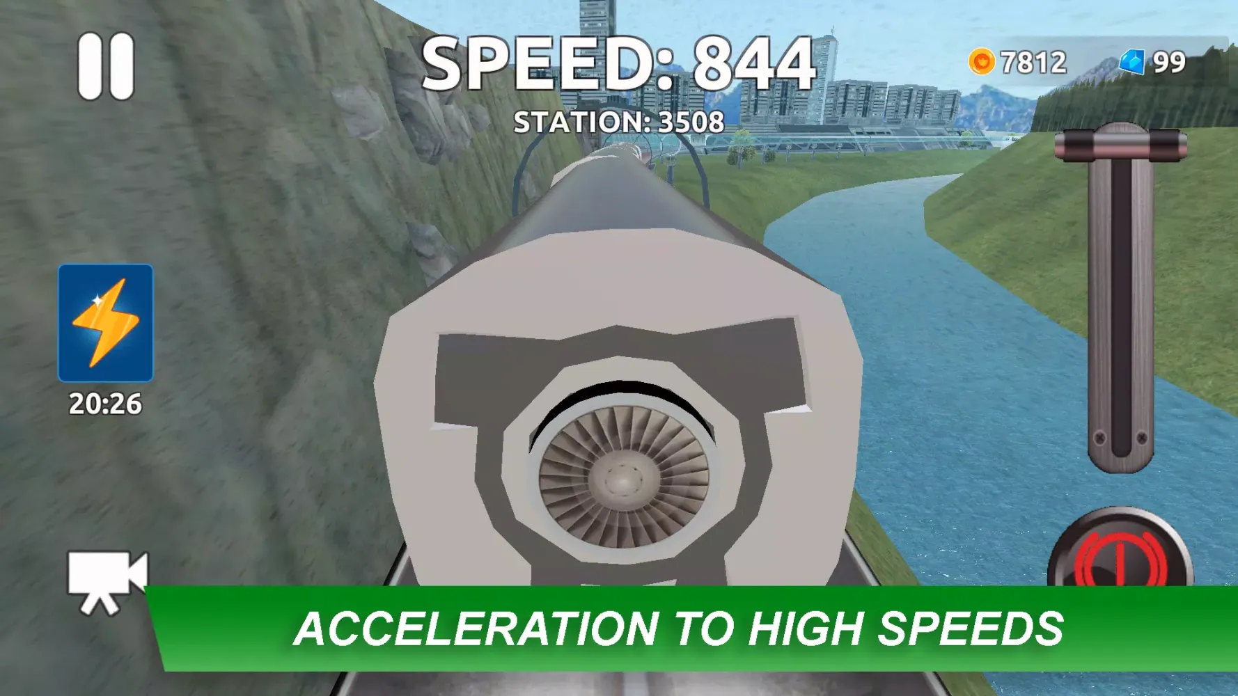 Скриншоты Hyperloop: train simulator