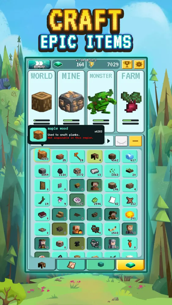Capturas de tela do Grind Craft 2 - Idle Build Sim
