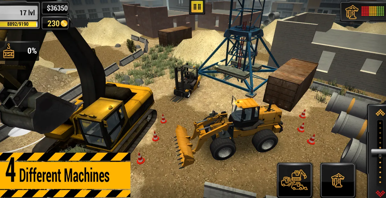 Construction Machines 2016 Mobile Screenshots