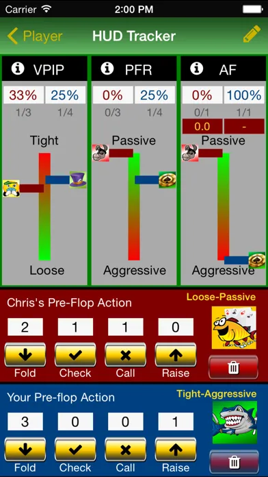 Ảnh chụp màn hình của Poker Track Pro – Game Tracker