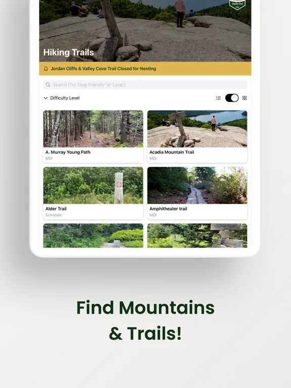 Acadia Nat'l Park iPad  Screenshots