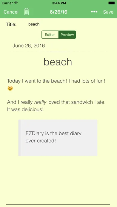EZDiary - My Diary應用截圖