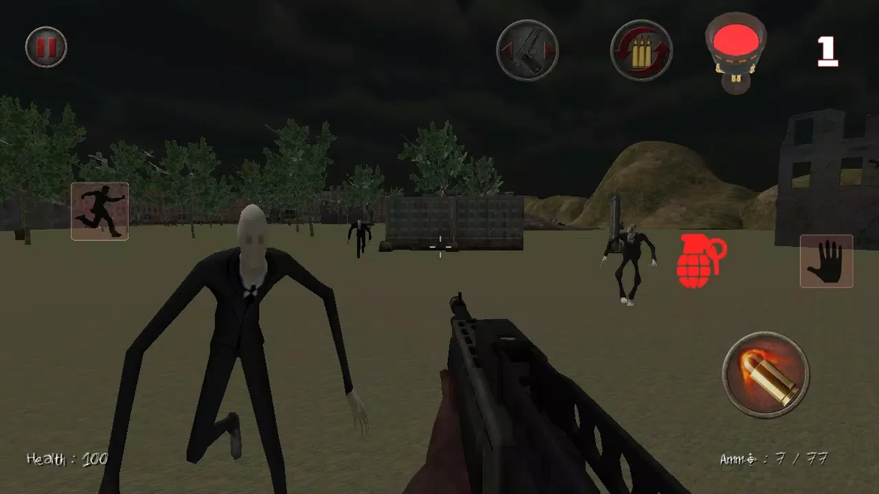 Tangkapan layar Slenderman Must Run