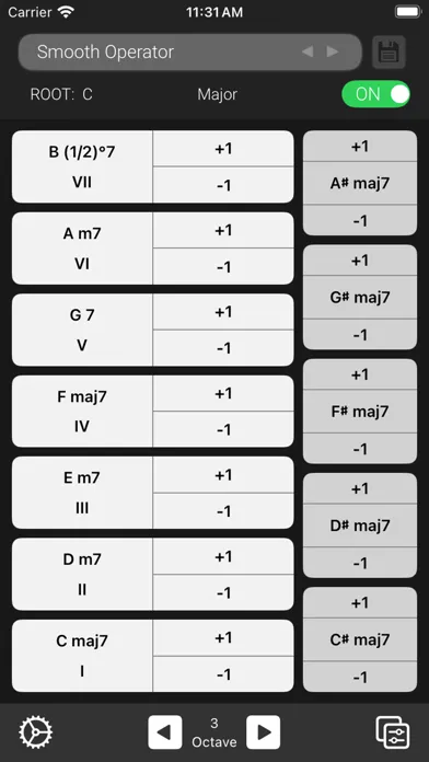 Tangkapan layar Chordable - MIDI Chords, Music
