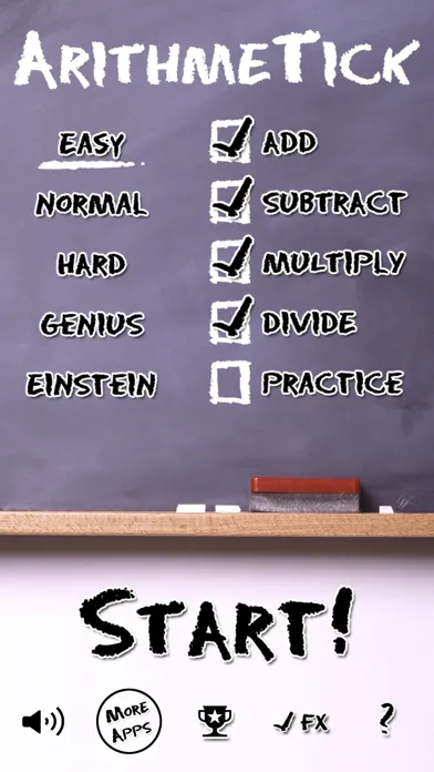ภาพหน้าจอของ ArithmeTick - Math Flash Cards