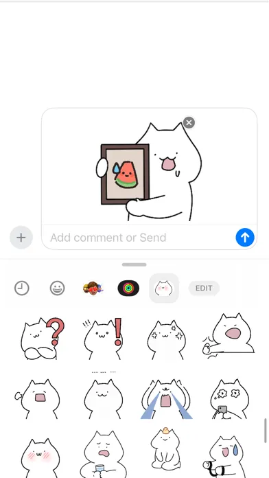Tangkapan skrin Pop Cat Sticker
