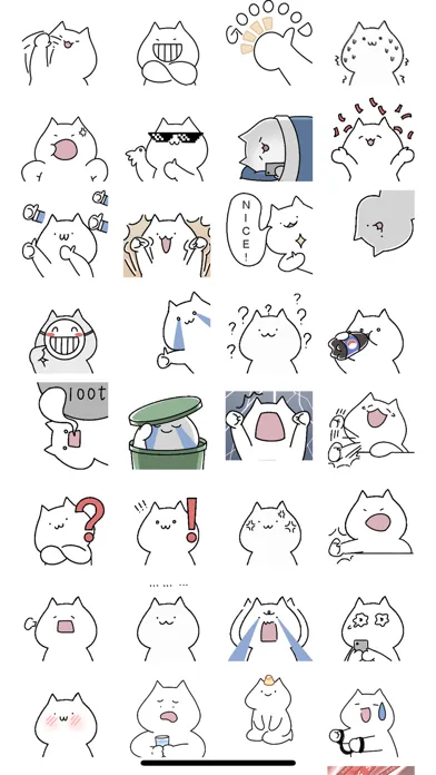 Tangkapan skrin Pop Cat Sticker