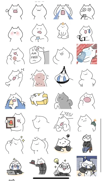 Tangkapan skrin Pop Cat Sticker