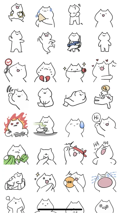 Tangkapan skrin Pop Cat Sticker