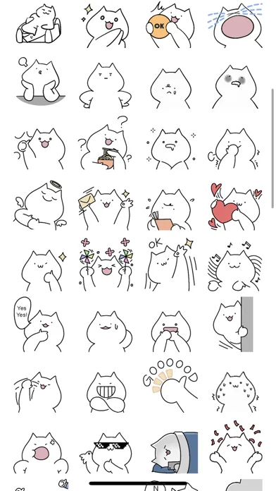 Tangkapan skrin Pop Cat Sticker