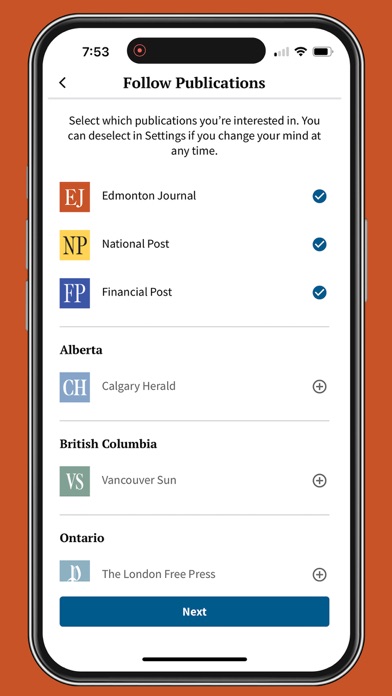 Edmonton Journal應用截圖