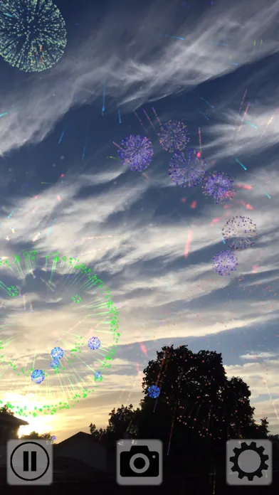 ภาพหน้าจอของ Fireworks Tap AR