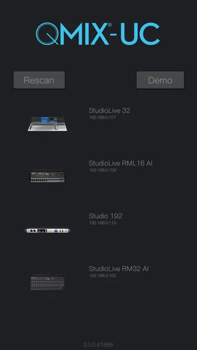 PreSonus QMix®-UC স্ক্রিনশট